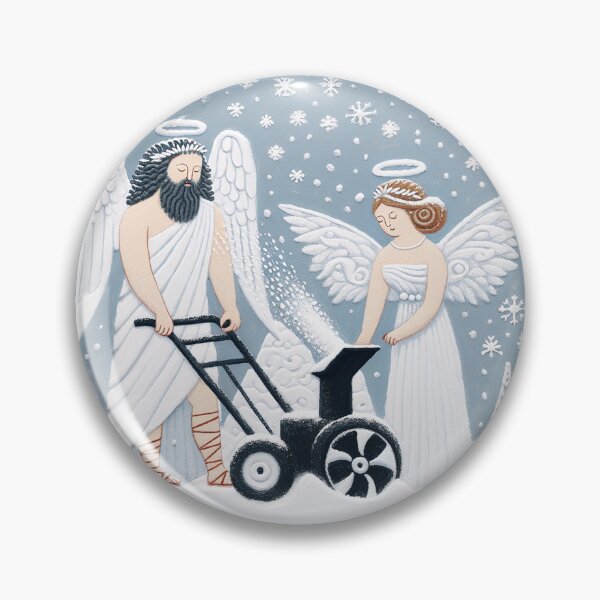 Item preview, Snow Blower Mythology with Zeus and Angel designed and sold by zzz888.
