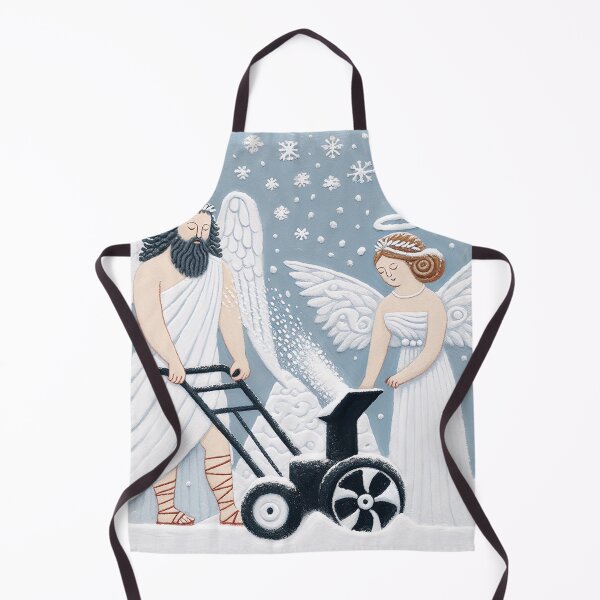 Item preview, Snow Blower Mythology with Zeus and Angel designed and sold by zzz888.