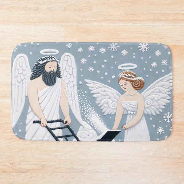 Item preview, Snow Blower Mythology with Zeus and Angel designed and sold by zzz888.