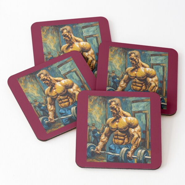 Item preview, "Power and Strength: Bodybuilder in the Gym" designed and sold by Artisticanvas.