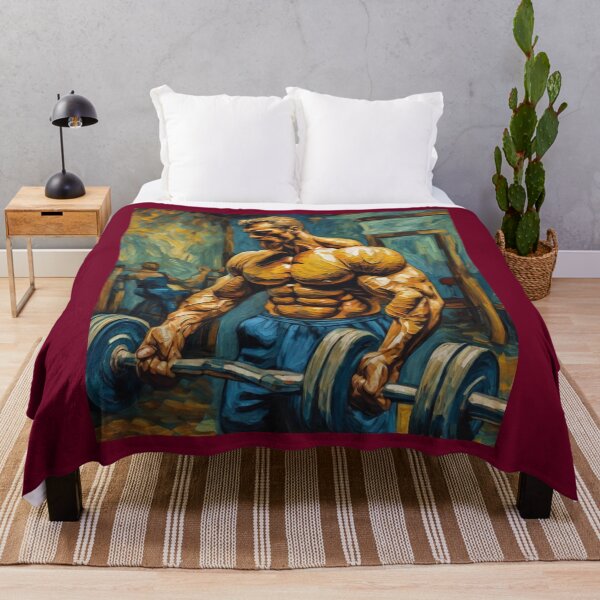 Item preview, "Power and Strength: Bodybuilder in the Gym" designed and sold by Artisticanvas.
