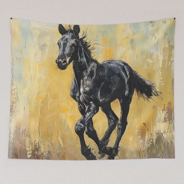 Item preview, Galloping Friesian Foal designed and sold by Elisabeth Lucas.