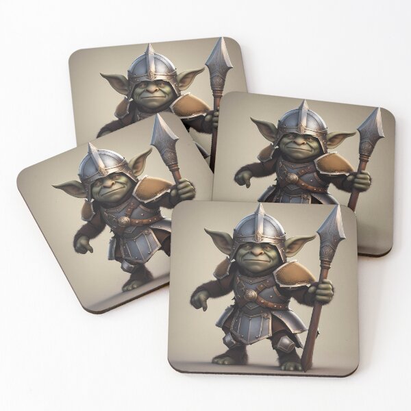 Item preview, small troll wearing medieval armour  designed and sold by Colin Bentham.