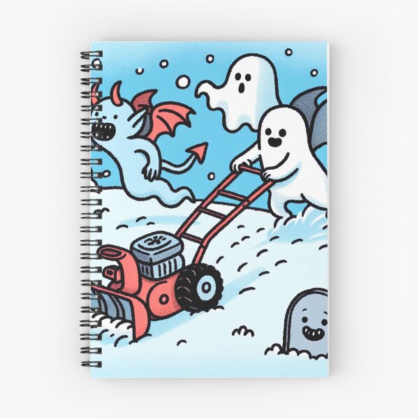 Item preview, Demon and Ghost Joy in the Snow with Snow Blower designed and sold by zzz888.