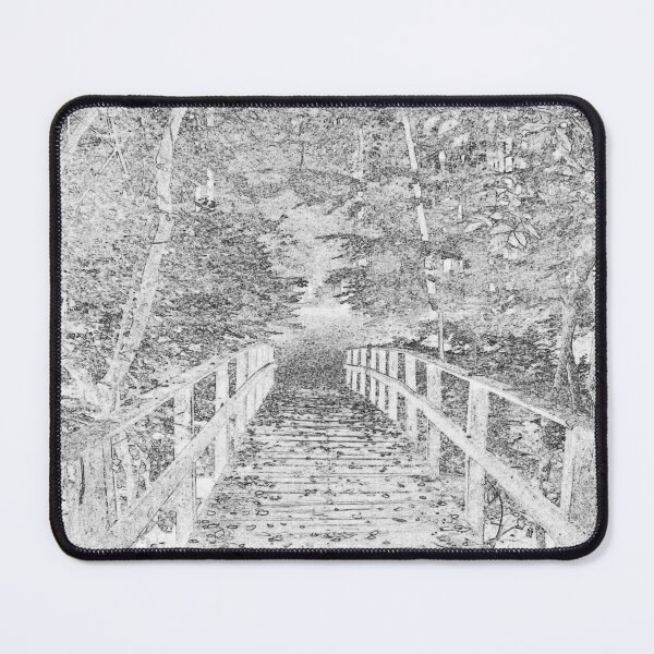 Item preview, white and black forest path designed and sold by Nunaprettyshop.
