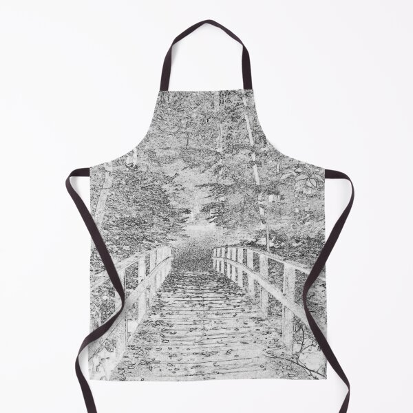 Item preview, white and black forest path designed and sold by Nunaprettyshop.