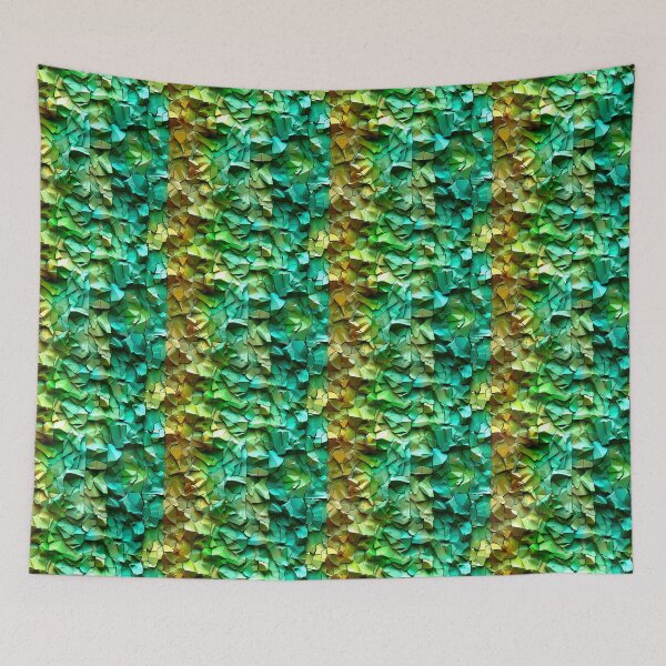 Item preview, Stone wall with green brown pattern designed and sold by Nakolepsi.
