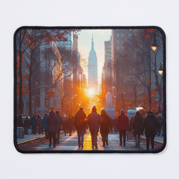 Item preview, Walking down the street in New York City at sunset designed and sold by Primprapar.