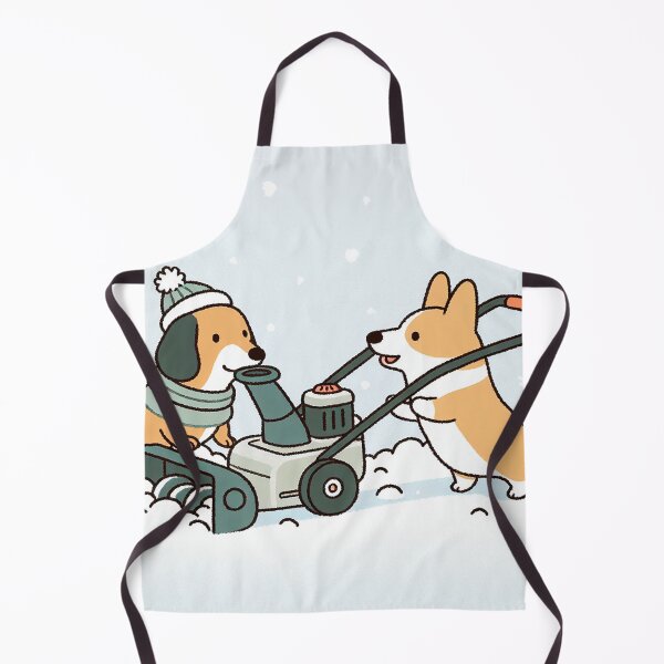 Item preview, Snow Blower Dynamic Duo of Dachshund and Corgi designed and sold by zzz888.