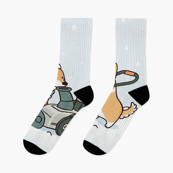 Item preview, Snow Blower Dynamic Duo of Dachshund and Corgi designed and sold by zzz888.