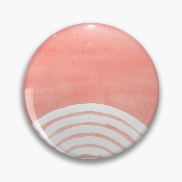 Item preview, Original modern watercolor simplistic orange sunset designed and sold by AquaMindSet.