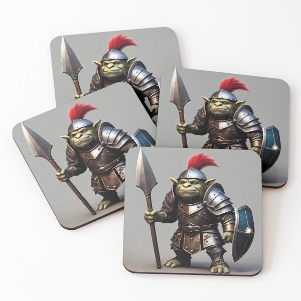 Item preview, small troll wearing medieval armour  designed and sold by Colin Bentham.