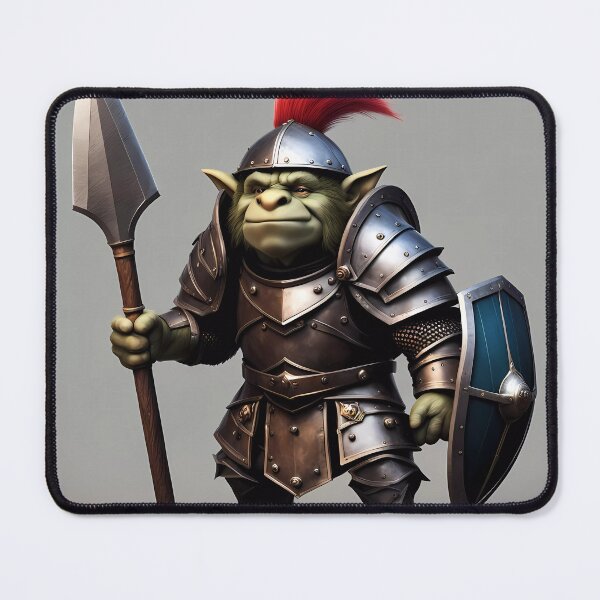 Item preview, small troll wearing medieval armour designed and sold by Colin Bentham.