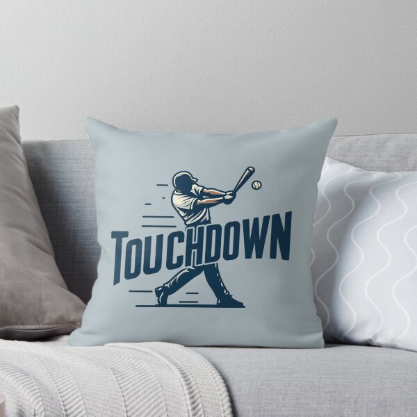 Aperçu de l'œuvre Touchdown Baseball Citation Dessin animé vintage pour hommes créée et vendue par Daqomm.