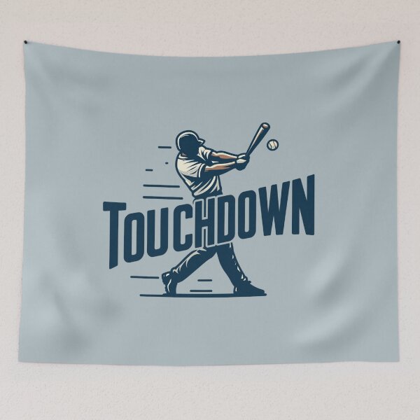 Item preview, Touchdown Baseball Quote Vintage Cartoon For Men designed and sold by Daqomm.