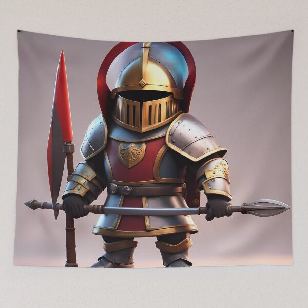 Item preview, small troll wearing medieval armour  designed and sold by Colin Bentham.