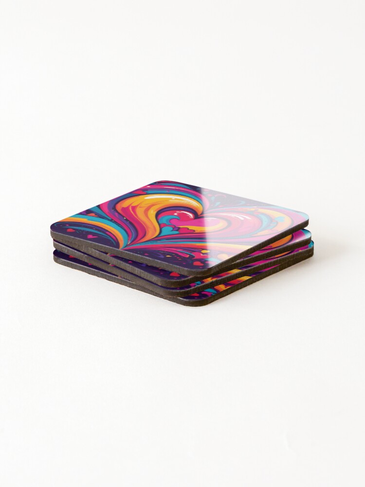 Thumbnail 4 of 5, Coasters (Set of 4), Infinite Infatuation designed and sold by papi1998.
