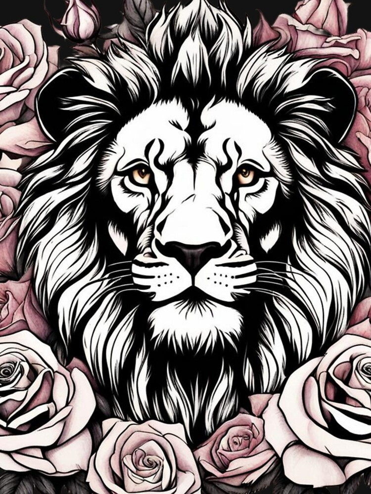 Thumbnail 4 of 4, iPhone Case, Lion with Roses designed and sold by JackFreestone.