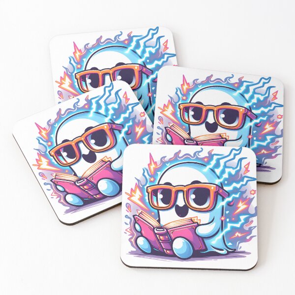 Item preview, Kawaii Energetic Wraith With Glowing Glasses designed and sold by CanvasCutie.