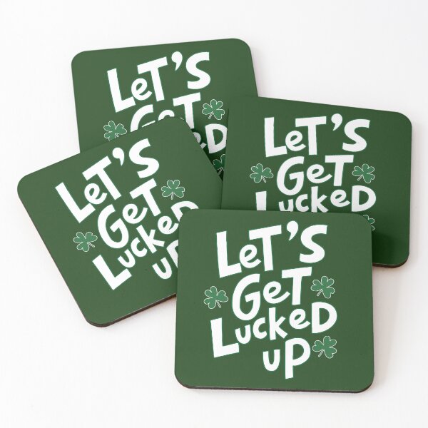 Item preview, Lets Get Lucked Up | St.Patricks day gift for women designed and sold by Feline Rockstars.