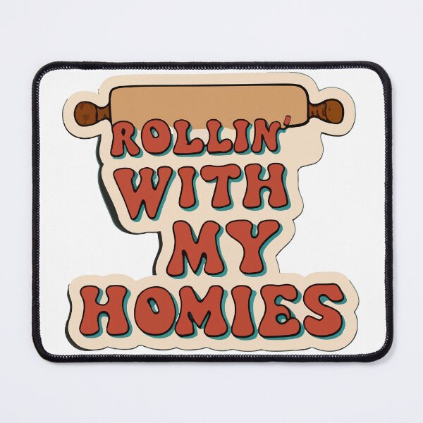 Item preview, Vintage Rolling Pin 'Rollin' with my Homies' Design designed and sold by NiftyWrx.