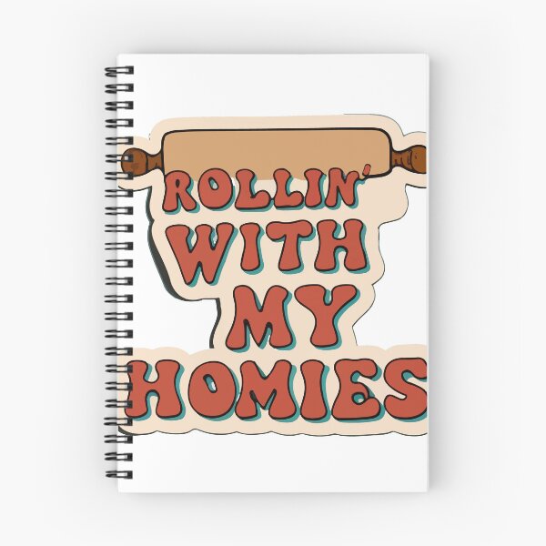 Item preview, Vintage Rolling Pin 'Rollin' with my Homies' Design designed and sold by NiftyWrx.