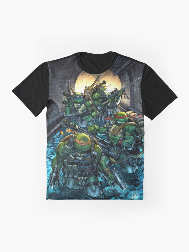 Men's Teenage Mutant Ninja Turtles Graphic Tee, Size: Small, Dark Grey