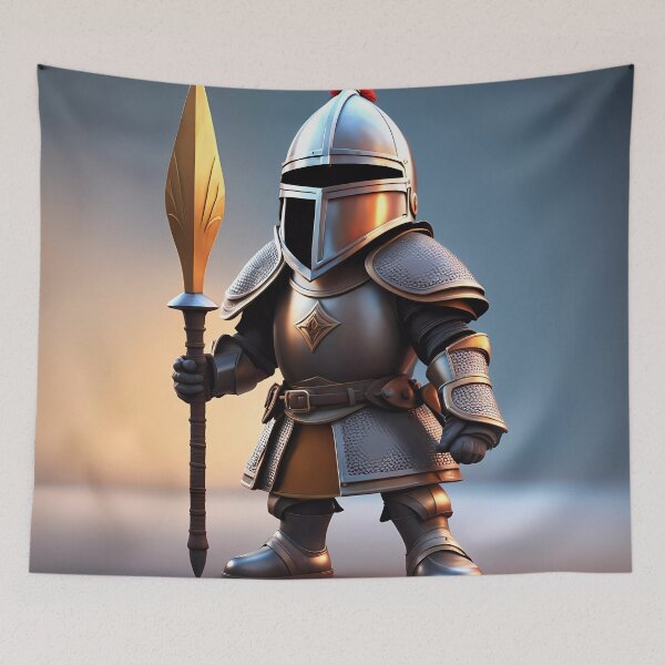 Item preview, small troll wearing medieval armour  designed and sold by Colin Bentham.