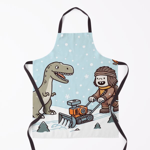 Item preview, Snow Blower Adventure of Dinosaur and Boy designed and sold by zzz888.