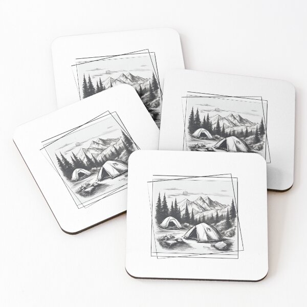 Item preview, Camping, firecamp, explore, tent designed and sold by SunnyExpression.