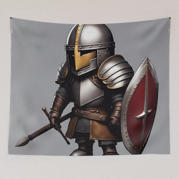 Item preview, small troll wearing medieval armour  designed and sold by Colin Bentham.