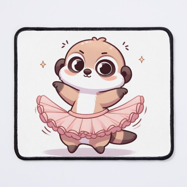 Item preview, Kawaii Meerkat With A Tutu Skirt designed and sold by CanvasCutie.