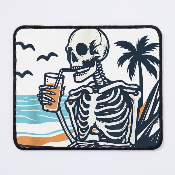 Item preview, Never Better Halloween Funny Skeletons Summer Drinking designed and sold by Williestrong.