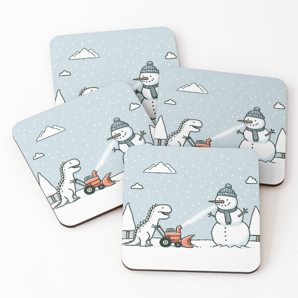 Item preview, Snow Blower Adventure of Dinosaur and Snowman designed and sold by zzz888.