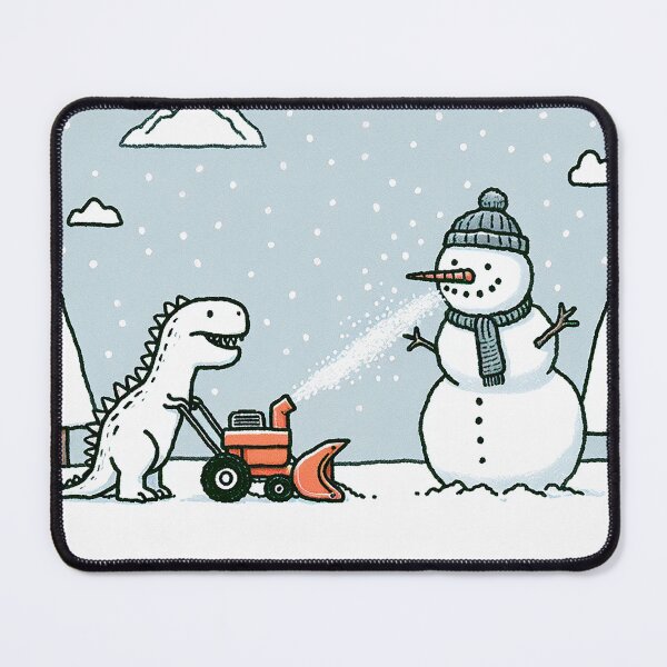 Item preview, Snow Blower Adventure of Dinosaur and Snowman designed and sold by zzz888.