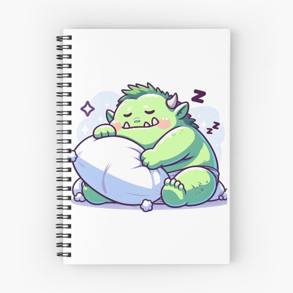 Item preview, Kawaii Ogre: A Fluffy Pillow designed and sold by CanvasCutie.
