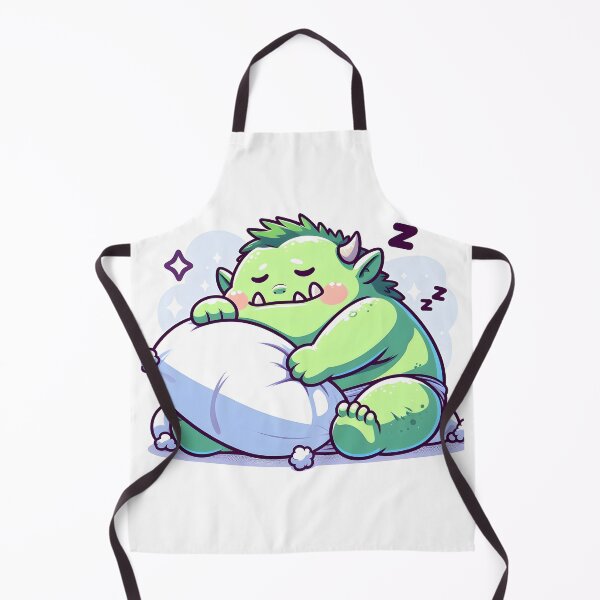 Item preview, Kawaii Ogre: A Fluffy Pillow designed and sold by CanvasCutie.