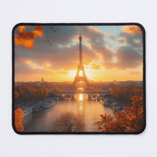 Item preview, A Panoramic View of the Eiffel Tower at Sunrise designed and sold by Primprapar.