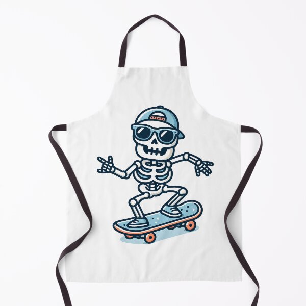Item preview, Kawaii Skeleton Skateboarding With Cool Sunglasses designed and sold by CanvasCutie.