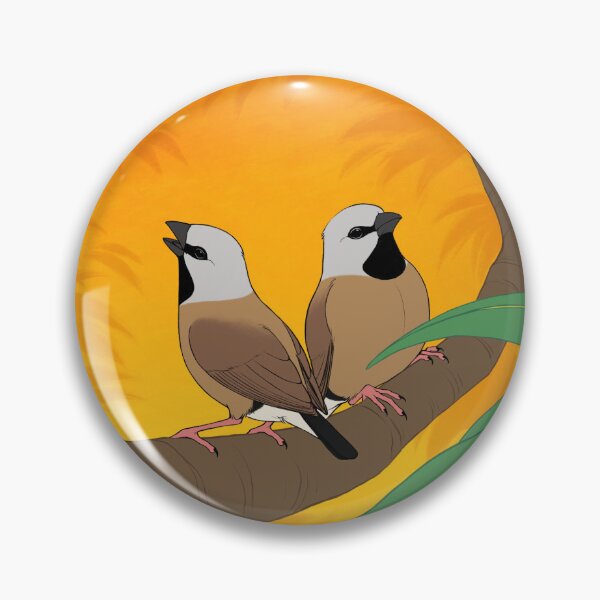 Item preview, Black-Throated Finch Sunset designed and sold by JenTuyet.
