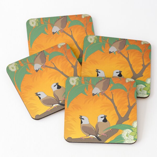 Item preview, Black-Throated Finch Sunset designed and sold by JenTuyet.