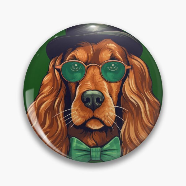 Item preview, Hipster Irish Setter designed and sold by ZombieLH.