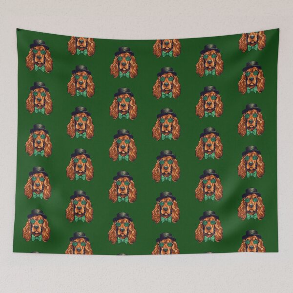 Item preview, Hipster Irish Setter designed and sold by ZombieLH.