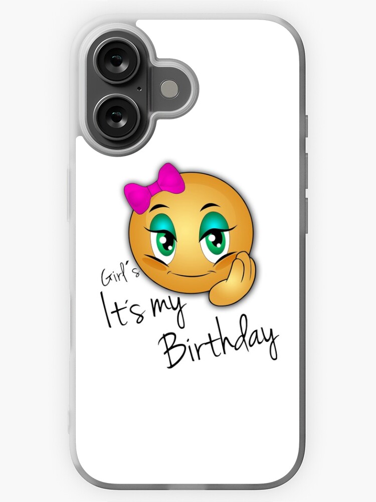 Kids It's My Birthday Emoji Girls Shirt - Smiley Hearts Design Kids It's My Birthday Emoji Girls Shirt - Smiley Hearts Design