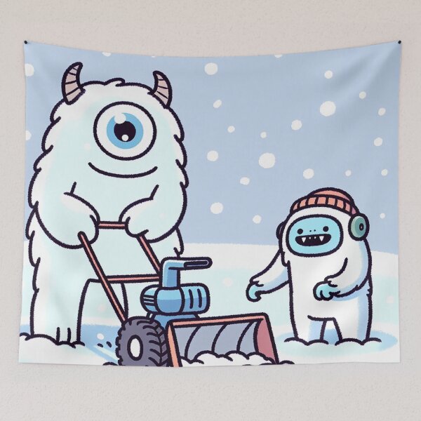 Item preview, Snow Blower Adventure of Cyclops and Yeti designed and sold by zzz888.