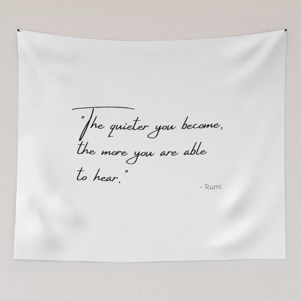 Item preview, "The quieter you become, the more you are able to hear." designed and sold by Poemit.