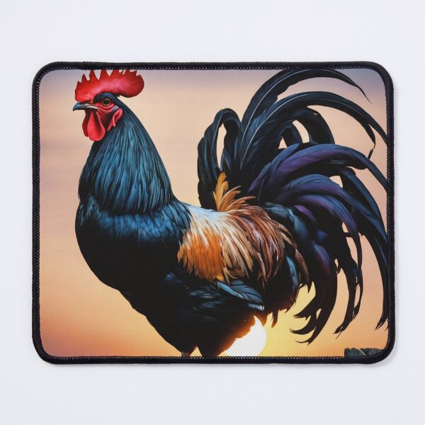 Item preview, Cockerel on farm fence designed and sold by tatty58.