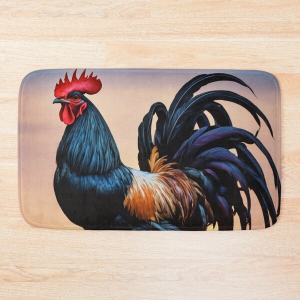 Item preview, Cockerel on farm fence designed and sold by tatty58.