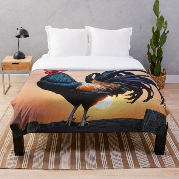 Item preview, Cockerel on farm fence designed and sold by tatty58.