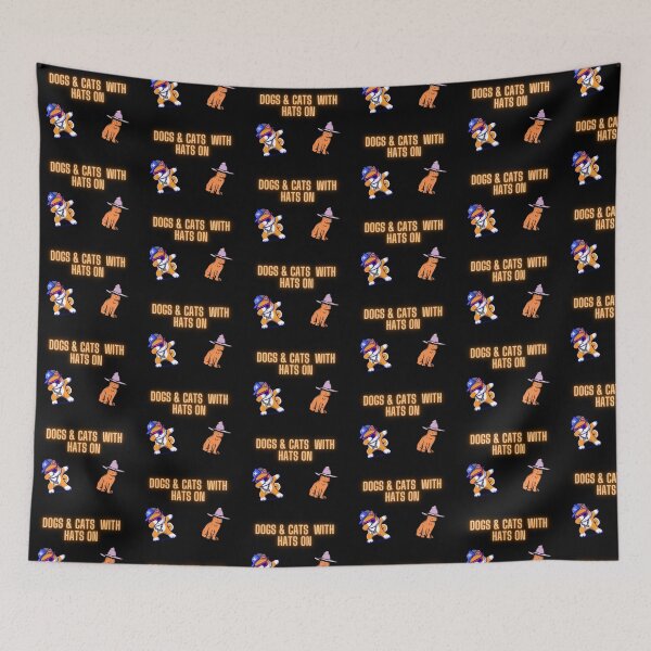 Item preview, Dogs & Cats With Hats On designed and sold by MarieSusan.
